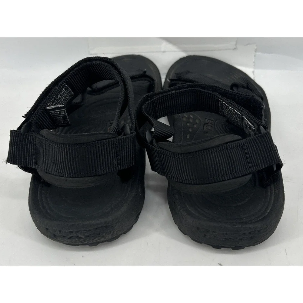 Teva Hurricane Sport Sandals Black Hook And Loop Women's Size 6